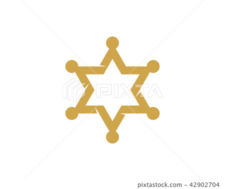 star sherif vector icon template 42902704