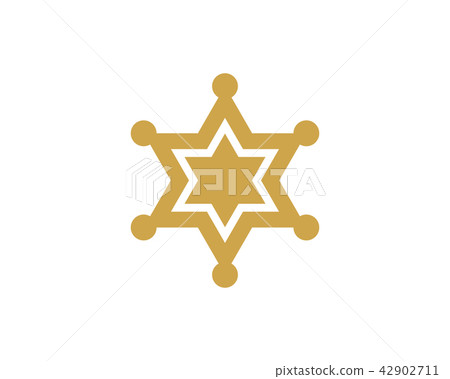 star sherif vector icon template 42902711