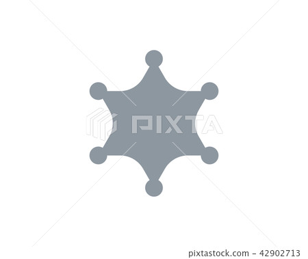 star sherif vector icon template 42902713