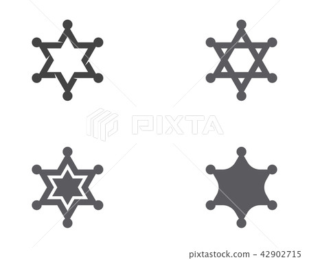 star sherif vector icon template 42902715