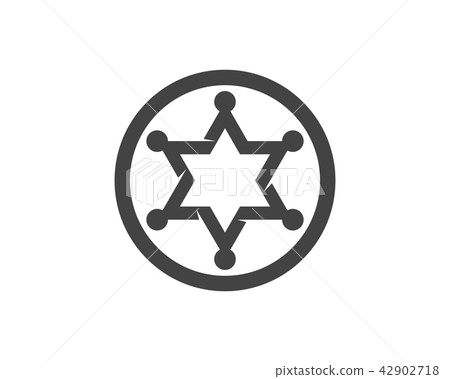 star sherif vector icon template 42902718