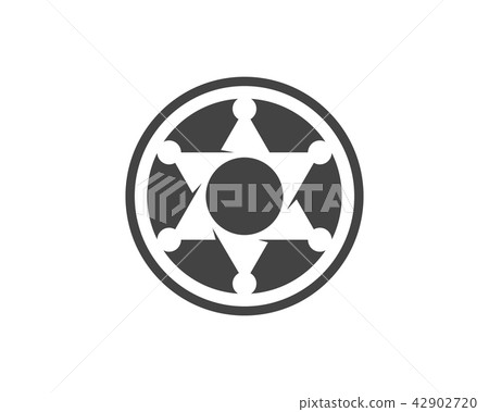star sherif vector icon template 42902720