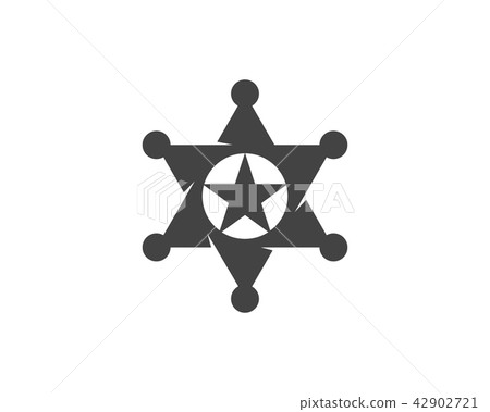 star sherif vector icon template 42902721