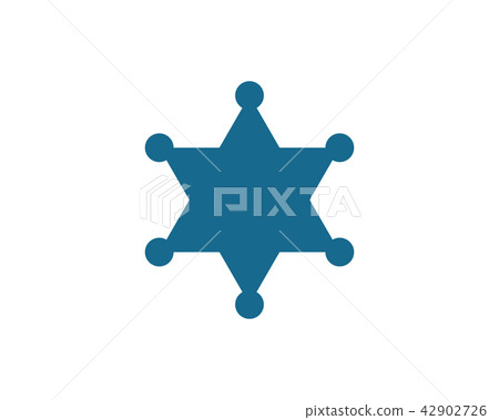 star sherif vector icon template 42902726