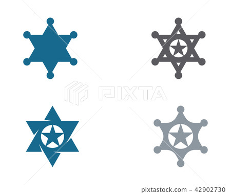 star sherif vector icon template 42902730