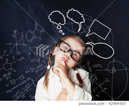 Kid brainstorm. Child mathematics student Kid brainstorm. Child mathematics student 42904307