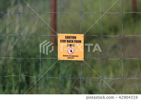 Electric fence Danger Notice Electric fence Danger Notice 42904319