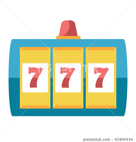 Slot machine Flat illustration 42904334