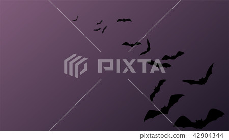 Halloween vector background with flying bats.... - Stock Illustration ...