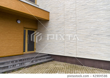 Modern building entrance and porch design Modern building entrance and porch design 42904586