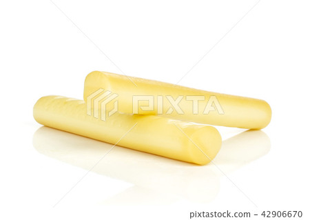slovak string cheese stick isolated on white 42906670