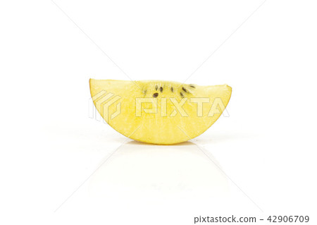 golden brown kiwi fruit sungold isolated on white 42906709