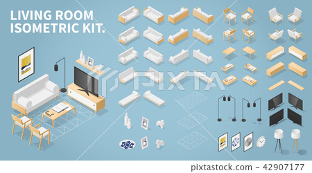 Isometric Living Room Kit Isometric Living Room Kit 42907177