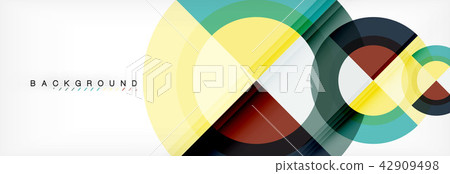 Vector circular geometric abstract background 42909498