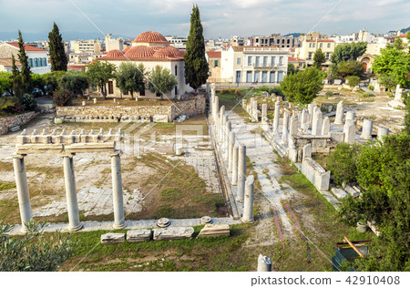 Panoramic view of the Roman Agora, Athens Panoramic view of the Roman Agora, Athens 42910408