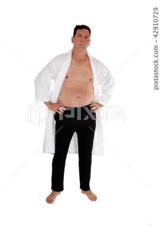 A business man sitting jacked over shoulder 42910729