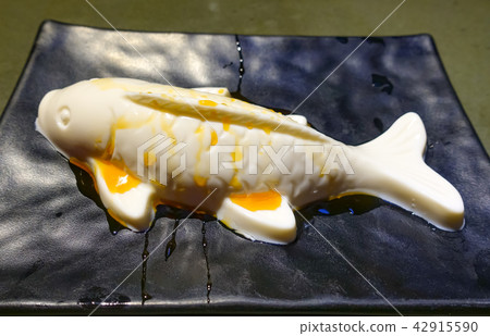 cheese pudding in fish shape cheese pudding in fish shape 42915590