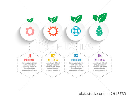 Modern vector info graphic for eco project 42917783