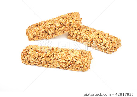 Healthy fitness bars isolated on white background 42917935