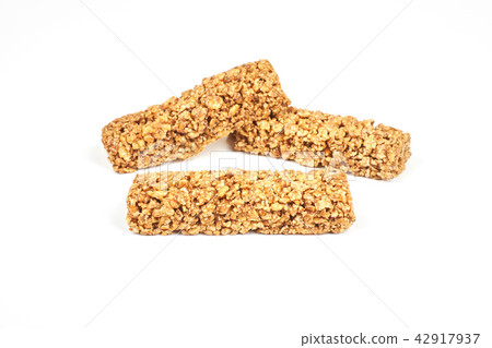 Healthy fitness bars isolated on white background 42917937