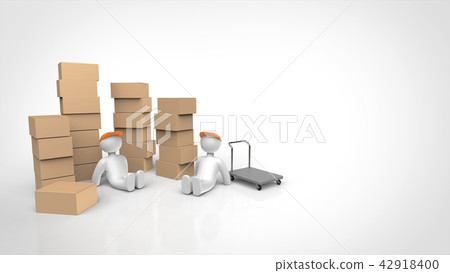 Exhaustion deliverer right copy space 42918400