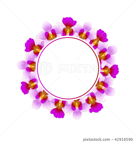 Purple Vanda Miss Joaquim Orchid Banner Wreath Purple Vanda Miss Joaquim Orchid Banner Wreath 42918590