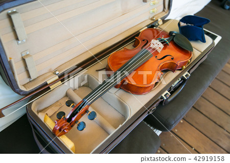 Beautifully tended violin 42919158