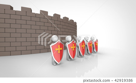 People who protect the walls 42919386
