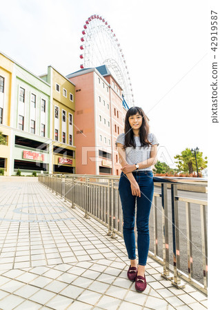 亞洲台灣台中后里麗寶購物中心福容飯店女人女子女孩肖像人像 42919587