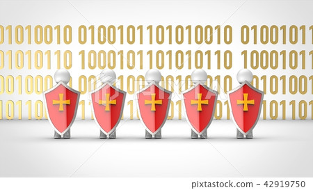 Front of people who protect data Front of people who protect data 42919750