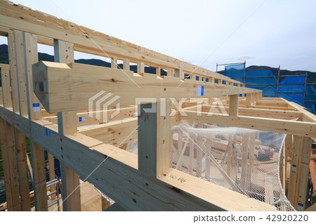 Upper building site of newly built detached house Upper building site of newly built detached house 42920220