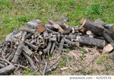 Cracked firewood Cracked firewood 42920530