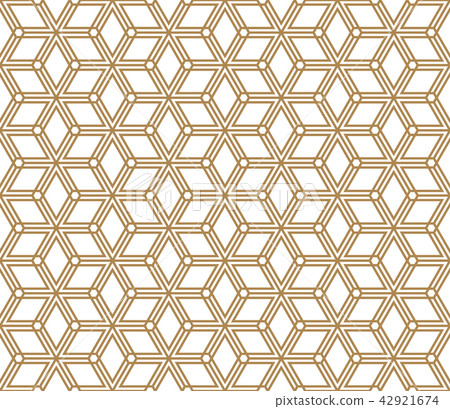 Seamless pattern based on Japanese ornament Kumiko Seamless pattern based on Japanese ornament Kumiko 42921674