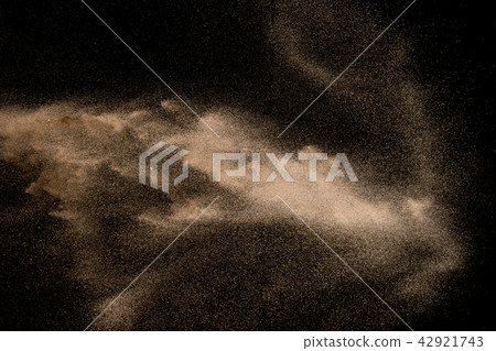 Dry river sand with stone explosion. Dry river sand with stone explosion. 42921743