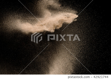 Dry river sand with stone explosion. Dry river sand with stone explosion. 42921744