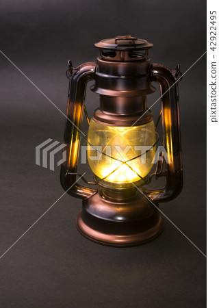 Black back bronze color LED lantern 42922495