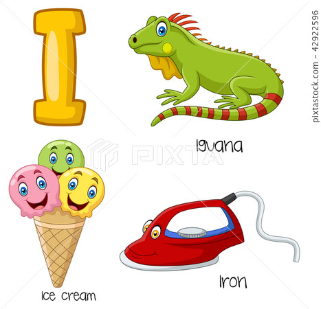Illustration of I alphabet Illustration of I alphabet 42922596