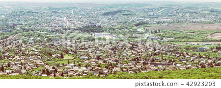 Panoramic view of the Nitra city from Zobor hill Panoramic view of the Nitra city from Zobor hill 42923203
