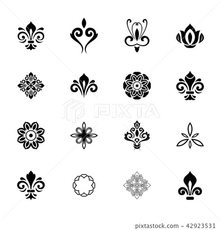 Vintage Set of Round Elements 42923531