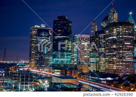 Nightlife on the Quay of Manhattan Nightlife on the Quay of Manhattan 42926390