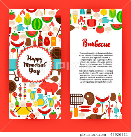 Happy Memorial Day Barbecue Flyer Happy Memorial Day Barbecue Flyer 42926511