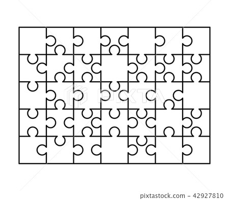 35 white puzzles pieces on white 35 white puzzles pieces on white 42927810