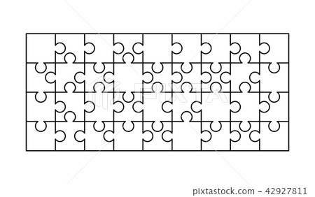 36 white puzzles pieces on white 36 white puzzles pieces on white 42927811