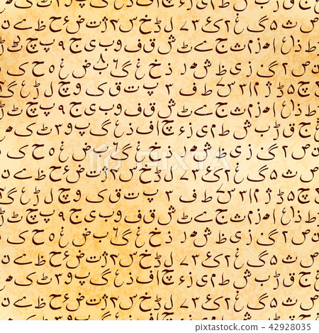 Urdu manuscript on ancient parchment Urdu manuscript on ancient parchment 42928035