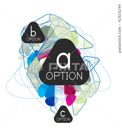 Geometric triangle infographics 42928244