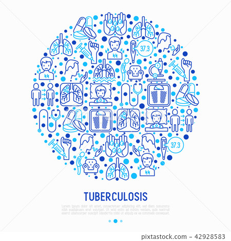 Tuberculosis concept in circle 42928583