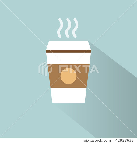 cup of hot coffee on blue background cup of hot coffee on blue background 42928633
