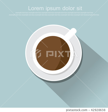 cup of hot coffee flat icon, vector illustration cup of hot coffee flat icon, vector illustration 42928638
