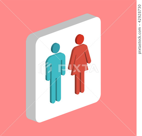 Man and Woman computer symbol - Stock Illustration [42928730] - PIXTA