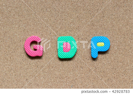 Color foam alphabet in word GDP 42928783